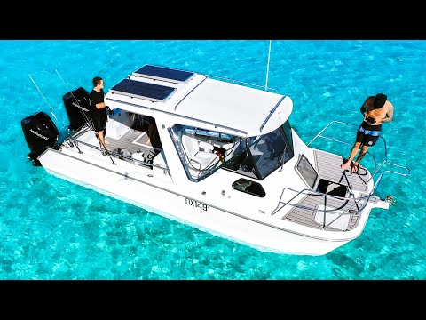 Surprising my Brother with his DREAM BOAT - Amazing Full Restoration - First Trip to Remote Islands