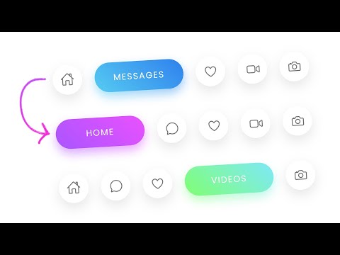 CSS Icon Hover Effects with Text And Gradient Drop Shadow