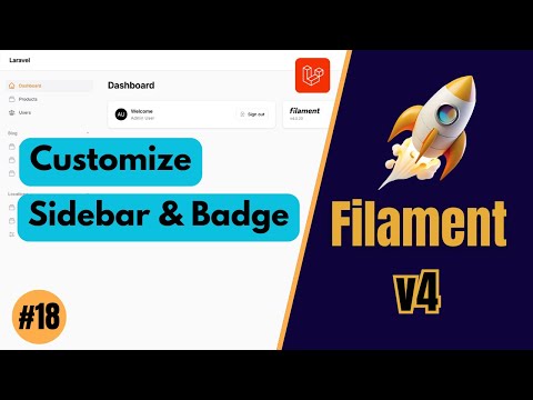 Customize Navigation Sidebar & Navigation Badge - FilamentPHP v4 (Ep 18)