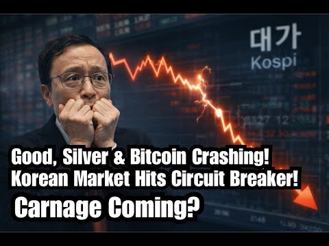 Massive Crashes in Korea Stocks, Gold, Silver & Bitcoin! Trouble in Financial Markets!
