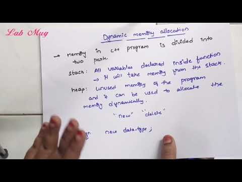Dynamic memory allocation in C++|| C ++programming in telugu
