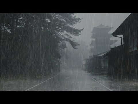 Rain Sounds For Sleeping 99%, Fall Asleep Fast With Heavy Rain & Relaxing Thunderstorm At Night ASMR