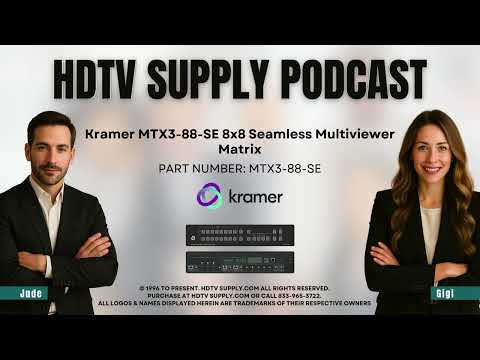 Kramer MTX3-88-SE 8x8 Seamless Multiviewer Matrix