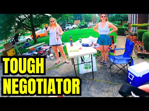 SHE WAS THE TOUGHEST YARD SALE NEGOTIATOR