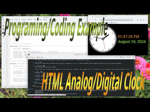 Analog Digital Web Clock - Simple Coding Project