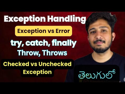 Exception Handling FULL Tutorial in Telugu from Scratch || Real-Time Examples