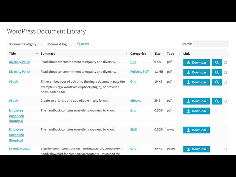 Introducing the Document Library Pro WordPress Plugin