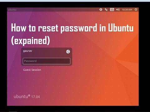 how to reset / recover password in ubuntu 16.04 (100 % working)
