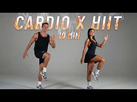 10 MIN INTENSE HIIT WORKOUT - ALL STANDING - Full Body, No Equipment