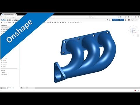 12.2 Abgaskruemmer - Exhaust Manifold - Onshape Training - Sweep