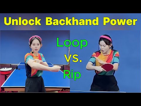 How to Generate Power on Your Backhand: Rip vs. Loop Tutorial