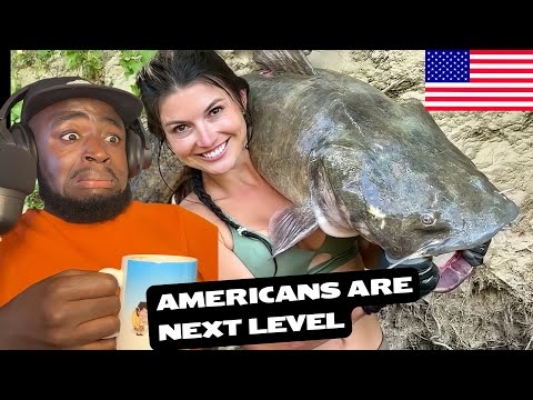 I Was NOT Ready for THIS! 🤯 British Reaction to Old-School Catfish Noodling in River Clay Holes!