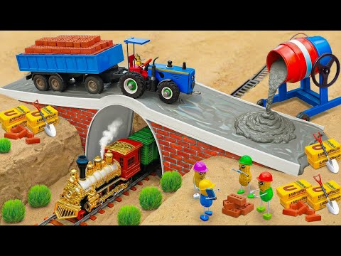 DIY Mini Tractor | Building a Stunning Cement Tank Above the Underground Railway | Science Project