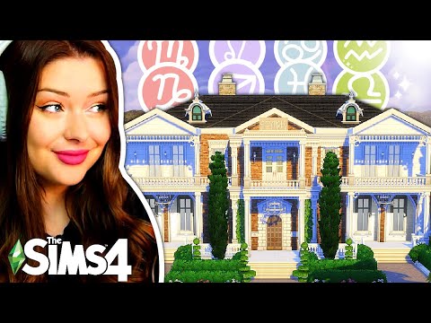 Building a Sorority House for ALL Signs of the Zodiac in The Sims 4