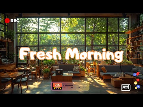 Morning Coffee Lofi Vibes โ๐ถ | Chill Beats for Focus, Study & Relaxation in a Cozy Cafรฉ Ambience