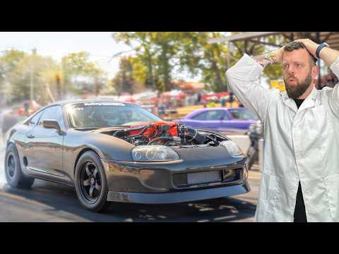 We Put A HELLEPHANT Engine In a Supra & Went RACING!