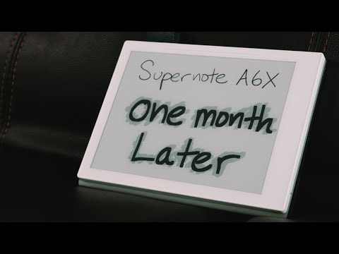 Supernote A6X - One Month Later. Importing PDFs for the First Time.