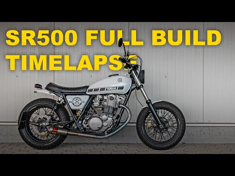 Yamaha SR500 TimeLapse | Street Tracker Build |  Start to finish.