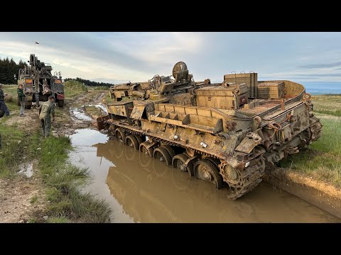 Recovering Chieftain ARRV Left Abandoned