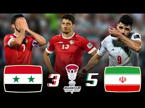 أبطال رغم الإقصاء لنسور قاسيون 🤯🦅 | منتخب سوريا 🇸🇾 ~ 🇮🇷 إيران | كأس أسيا 2023 🏆| حسن العيدروس 🎙