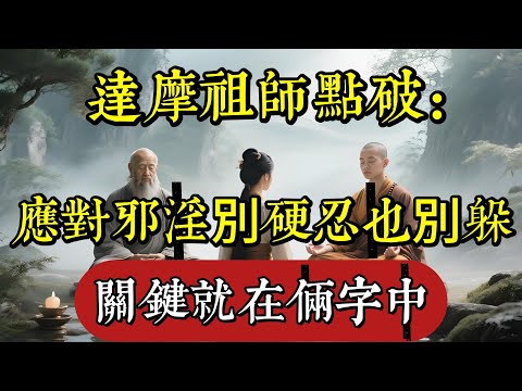 達摩祖師點破：應對邪淫別硬忍也別躲，關鍵就在倆字中|打坐|道家|佛教 |佛學知識|修心修行|禪悟人生 |南無阿彌陀佛|養生|談佛道安
