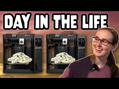 Running my Small 3d Print Farm - A Day in the Life - Vlog 6