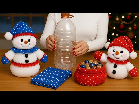 😍Bu Sepet Başka Yerde Yok/💥Plastik Şişeden Kocaman Kardan Adam Yapımı/🎉İçinde Sürpriz Var