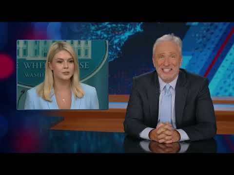 Jon Stewart Mocks White House Press Secretary Karoline Leavitt | The Daily Show | Comedy Central