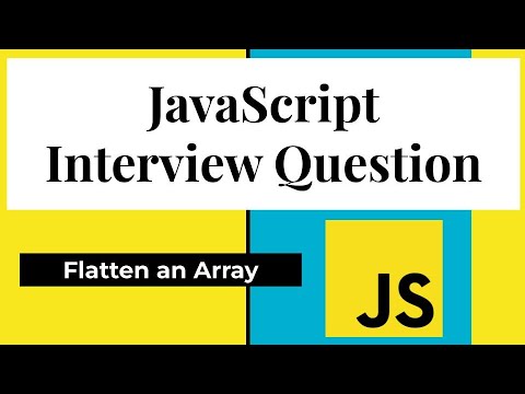 #16 JavaScript Interview Question | Flatten An Array