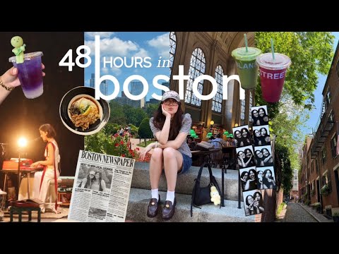 48 hours in Boston | experiencing true girlhood, blindboxes, shopping, gracie concert, good eats ⭐️