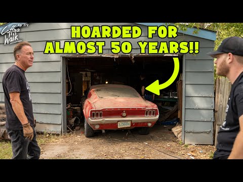 RESCUED: Hoarded 1967 Candy Apple Red Mustang Fastback!