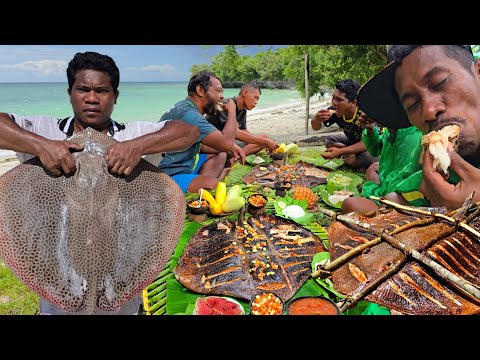 Grilled Super Jumbo Monster Fish, Almost Died Due to Overeating😱 #day15