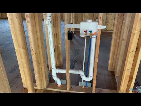 New house plumbing rough in. Great for remodel reference. Complete explanation.
