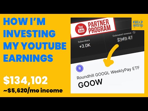 What I'm Investing My Full YouTube Earnings In