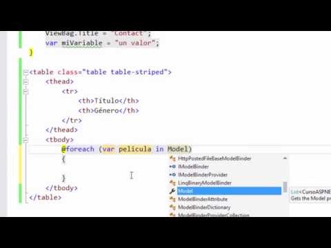 Escribiendo código en una vista razor | Vistas | Programando en ASP.NET MVC 5