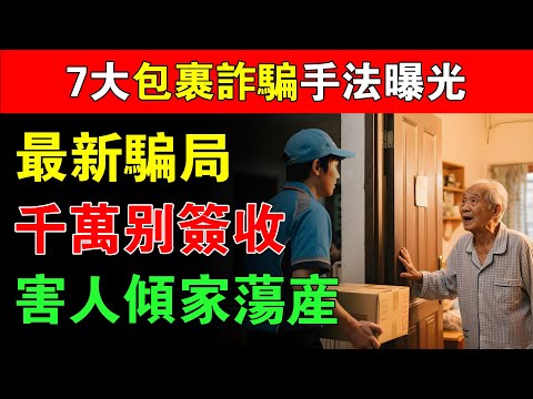 我遇到詐騙了，這7大「包裹詐騙」手法，只要看到這種箱子千萬簽收，真的會傾家蕩產！#包裹詐騙 #防詐騙教學 #貨到付款騙局 #假快遞 #長輩防詐 #網購陷阱 #安全理財 #防騙知識
