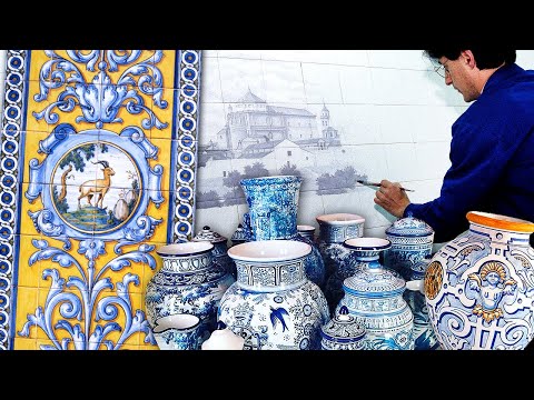 Colorful and decorative pottery. Craftsmanship of pieces | Lost Trades | Documentary film