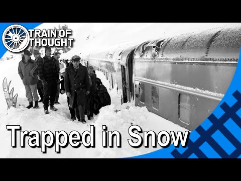 What happens when a train gets buried in snow - 1952 Donner Pass Incident