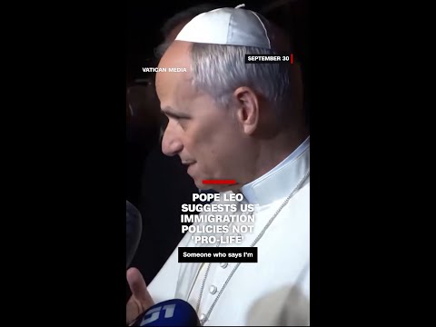 Pope Leo suggests US immigration policies not 'pro-life'