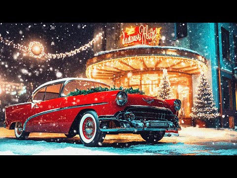 Vintage Christmas Jazz 1950s ☕ Classic Café Ambience | Warm Candlelight & Nostalgic Holiday Music