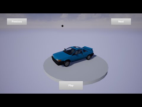 Unreal Engine Car Select Menu Tutorial