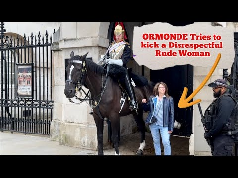 DISRESPECT!! SHE DISOBEYS THE POLICE AND GUARD | SHE TOUCHES THE BOOTS THREE TIMES 🤬😡