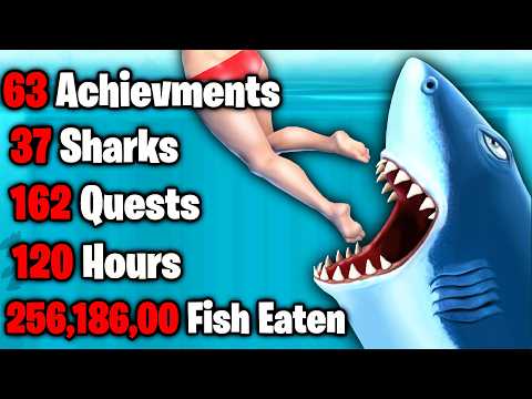 I completed 100% of Hungry Shark Evolution. It took over my life