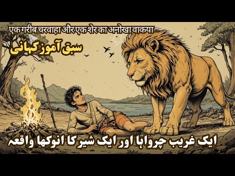Ek Ghareeb Charwaha aur Ek Sher Ka Anokha Waqia || Moral Stories in Urdu & Hindi