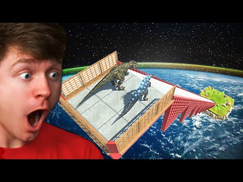 DINOSAUR & KAIJU RACE From OUTER SPACE! - Animal Revolt Battle Simulator