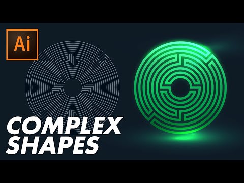 Create Complex Geometric Shapes EASILY - Illustrator Tutorial