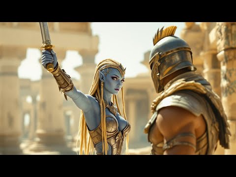 She Couldn't Speak When He Took Off His Armor... — Alien Warrior Woman Lowered Her Weapon.!