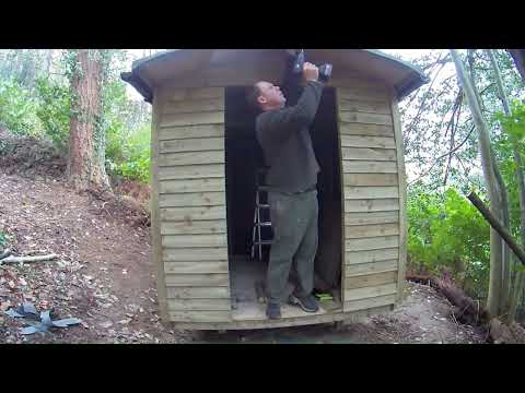 Shed build part 3 The roof and door