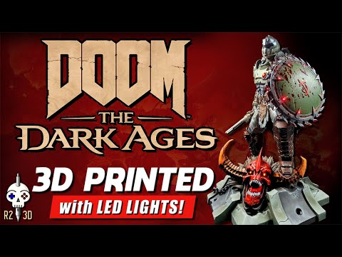 DOOM SLAYER Comes to Life: 3D Print & Paint with LED's!