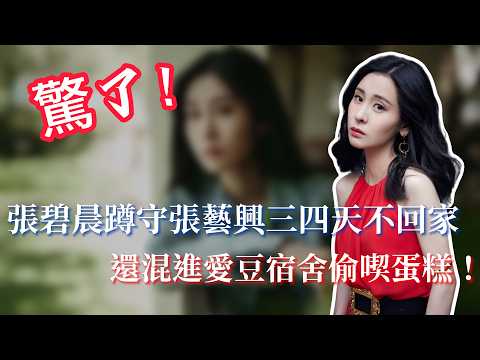 驚天大瓜!張碧晨黑歷史被扒,蹲守張藝興三四天不回家,還混進愛豆宿舍偷喫蛋糕!#明星 #娱乐 #八卦